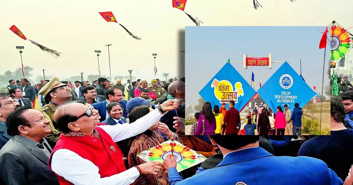 Delhi: Over 5,000 people take part in Kite festival at Baansera